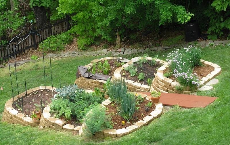 Herb Garden design for hillside